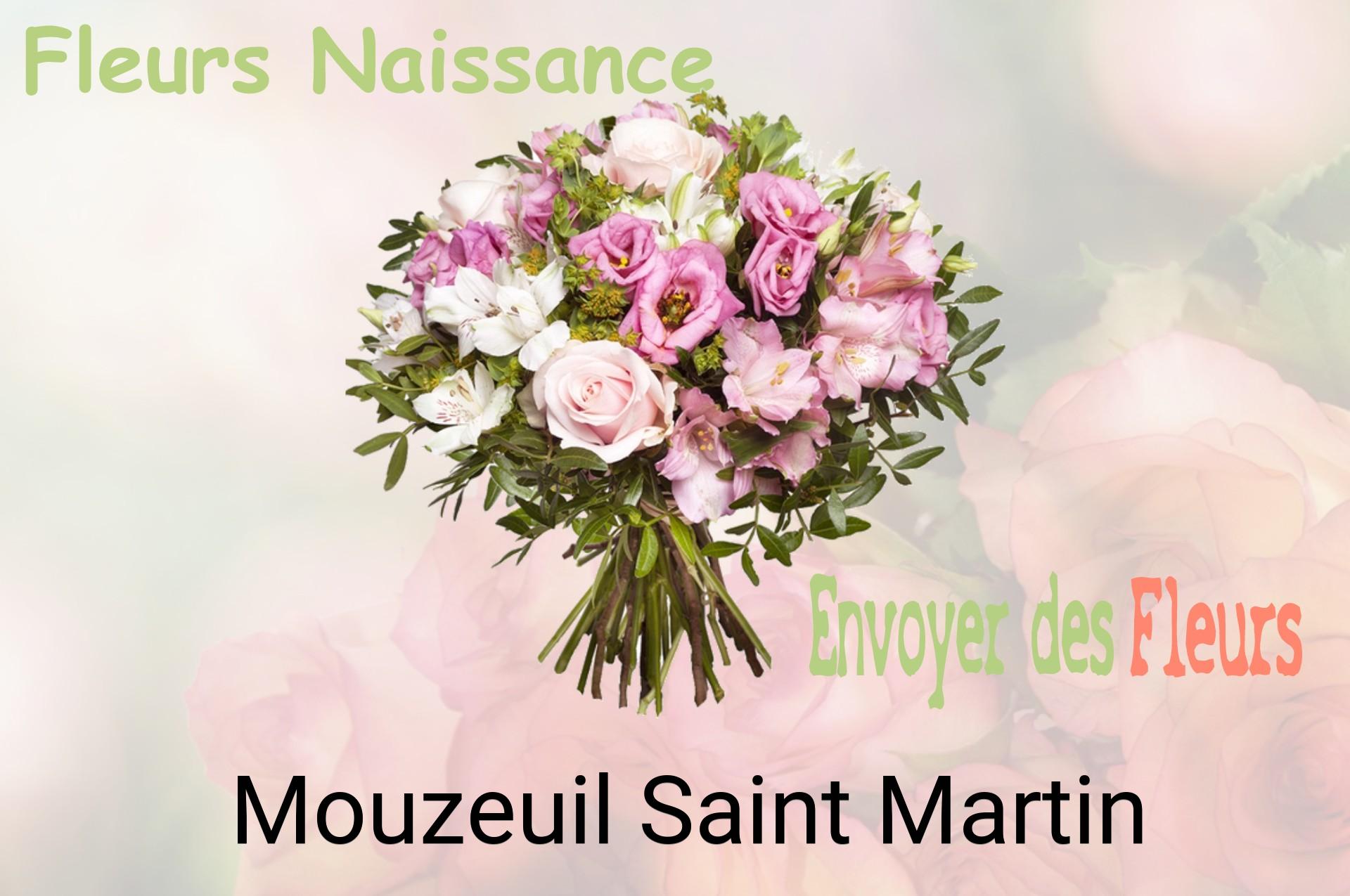 Bouquet de fleurs de naissance livré à Mouzeuil-Saint-Martin