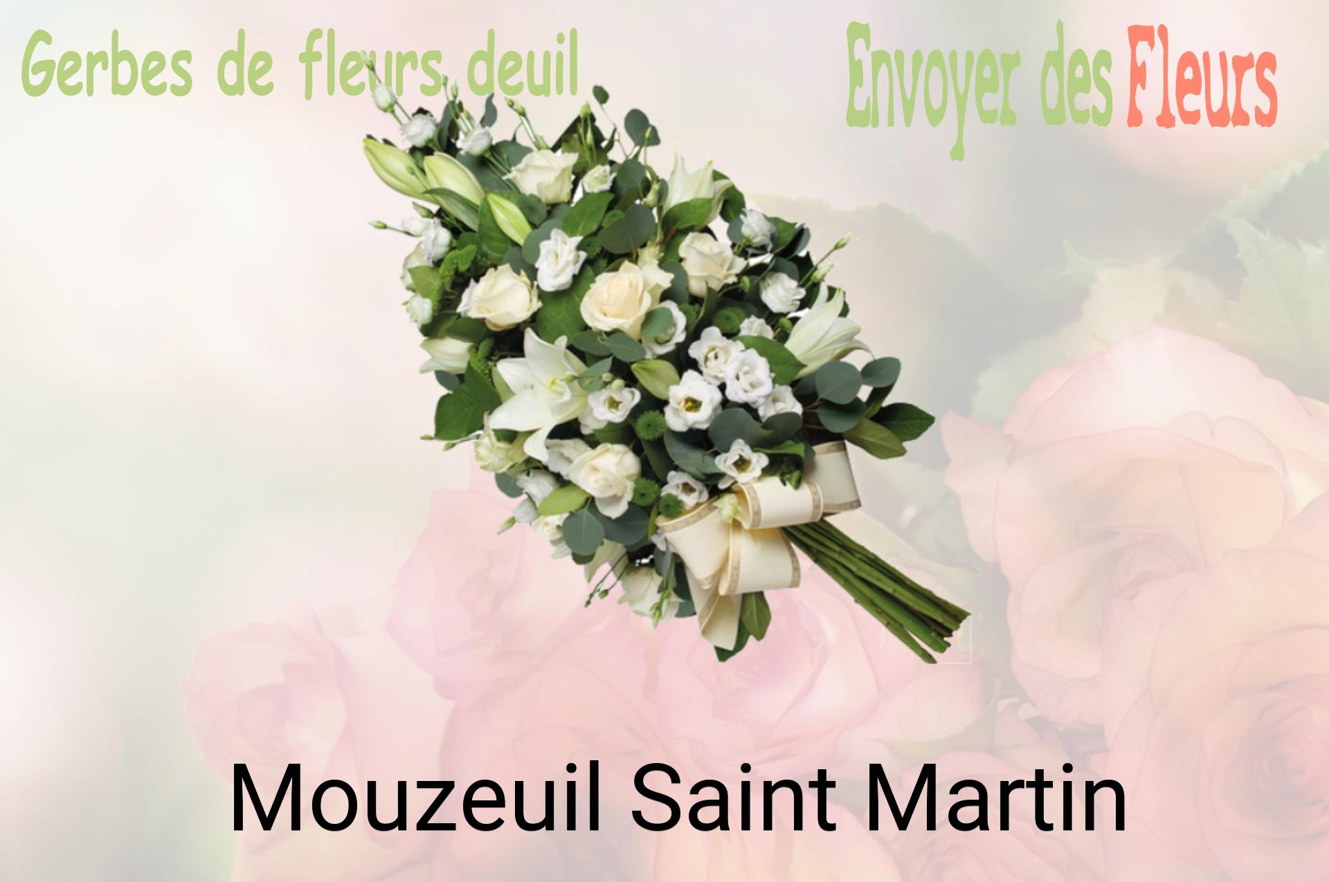 Gerbe de fleurs de deuil livrée à Mouzeuil-Saint-Martin